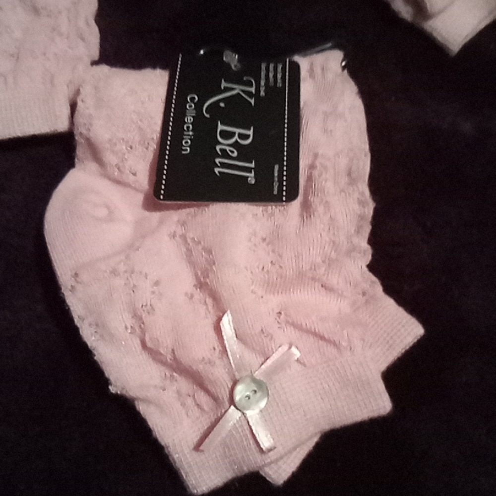 K Bell pink socks